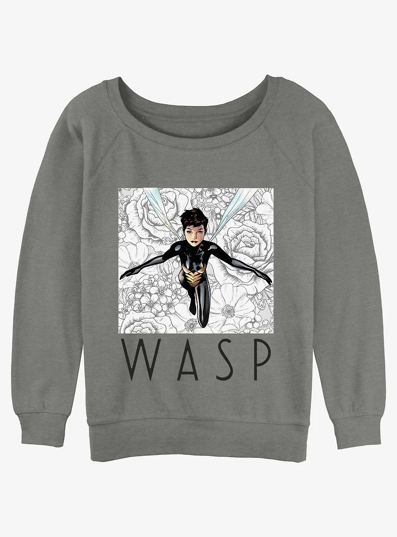 Marvel Ant-Man Floral Wasp Slouchy Sweatshirt