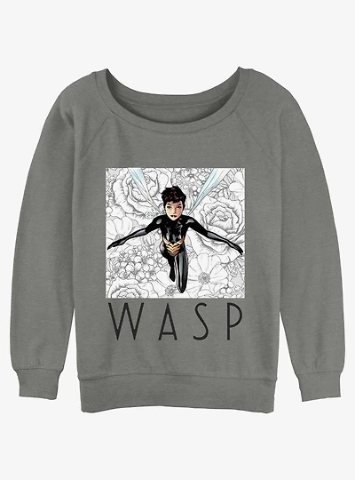 Marvel Ant-Man Floral Wasp Slouchy Sweatshirt
