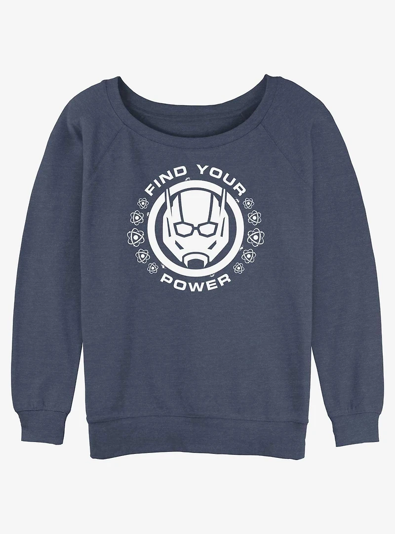 Marvel Ant-Man and the Wasp: Quantumania Find Your Power Badge Slouchy Sweatshirt