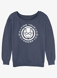 Marvel Ant-Man and the Wasp: Quantumania Find Your Power Badge Slouchy Sweatshirt