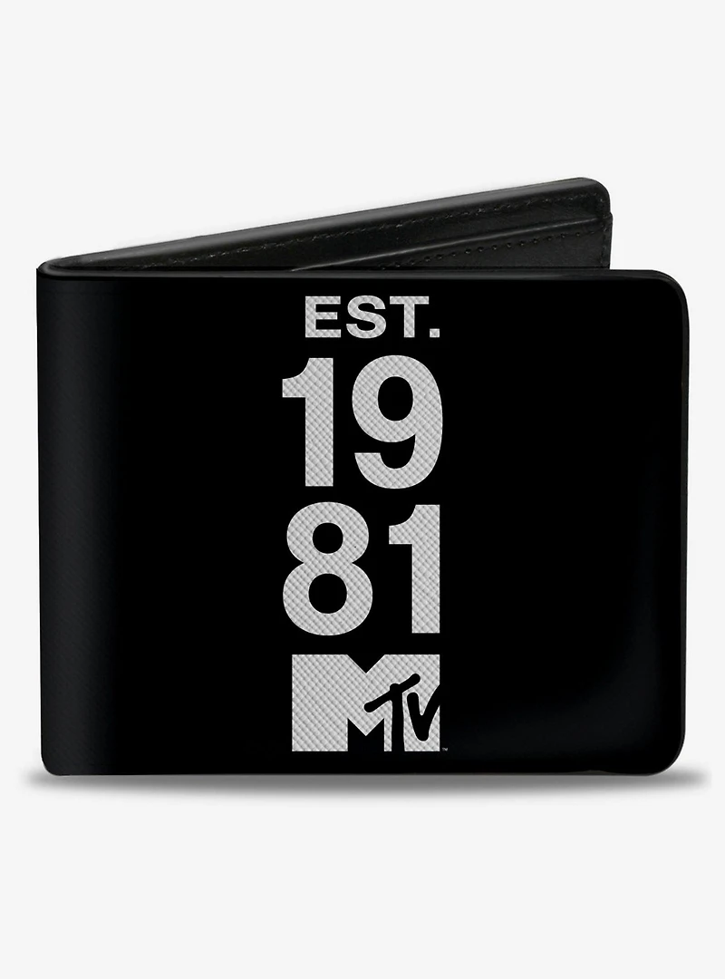 MTV Est. 1981 Text and Logo Bifold Wallet