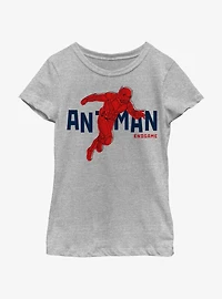Marvel Ant-Man Text Pop Youth Girls T-Shirt
