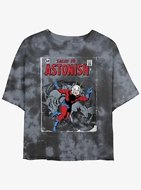 Marvel Ant-Man Ant Tales Comic Cover Tie-Dye Womens Crop T-Shirt