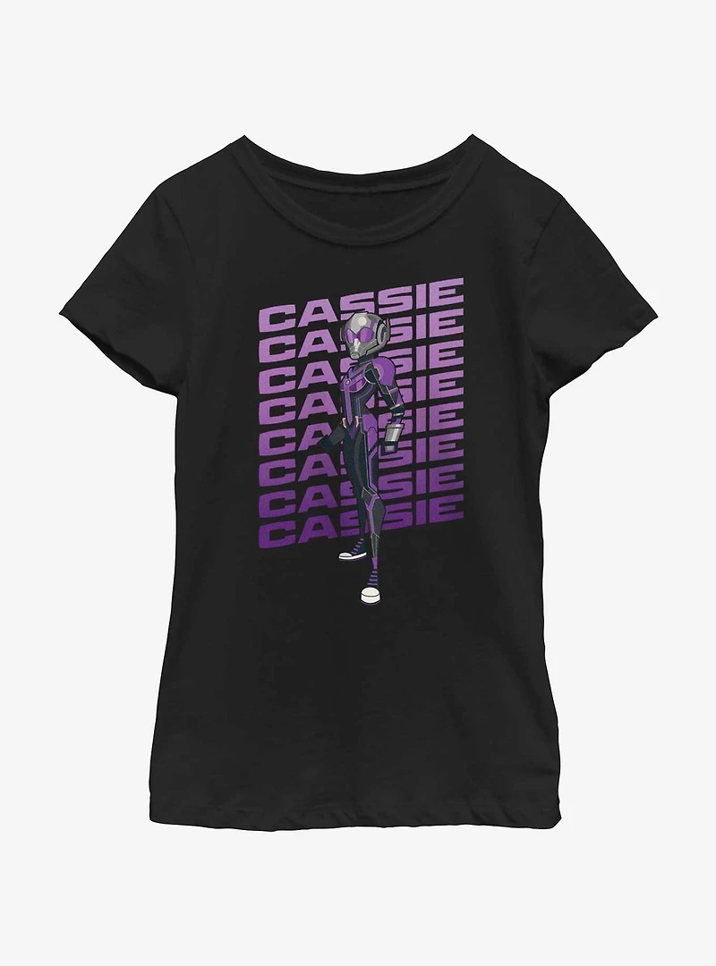 Marvel Ant-Man and the Wasp: Quantumania Cassie Action Pose Youth Girls T-Shirt