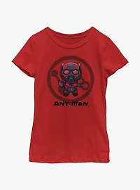Marvel Ant-Man and the Wasp: Quantumania Chibi Quantum Badge Youth Girls T-Shirt