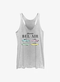 General Motors Chevrolet Bel Air Stack Raw Edge Girls Tank