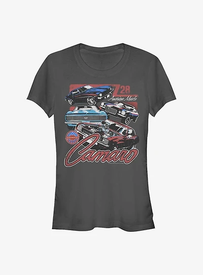 General Motors Chevrolet Camaro American Muscle Girls T-Shirt