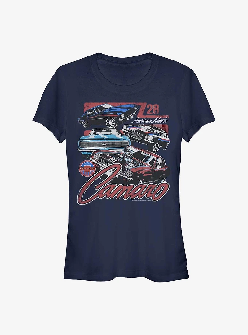 General Motors Chevrolet Camaro American Muscle Girls T-Shirt