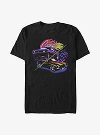 General Motors Chevrolet Camaro Racing Flag T-Shirt