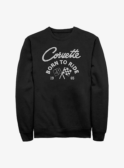 General Motors Chevrolet Corvette Born To Ride 1965 Sweatshirt