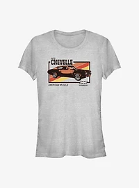 General Motors Chevy 1970 Chevelle American Muscle Girls T-Shirt