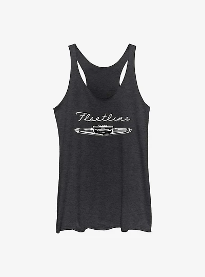 General Motors Chevy Fleetline Raw Edge Girls Tank