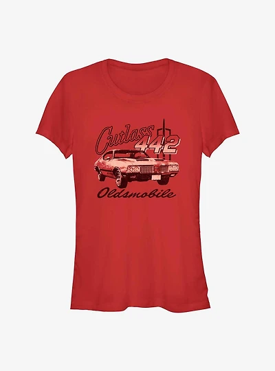 General Motors Oldsmobile Cutlass 442 Girls T-Shirt