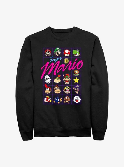 Nintendo Mario Head To Sweatshirt