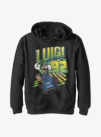 Nintendo Mario Kart Luigi '92 Youth Hoodie