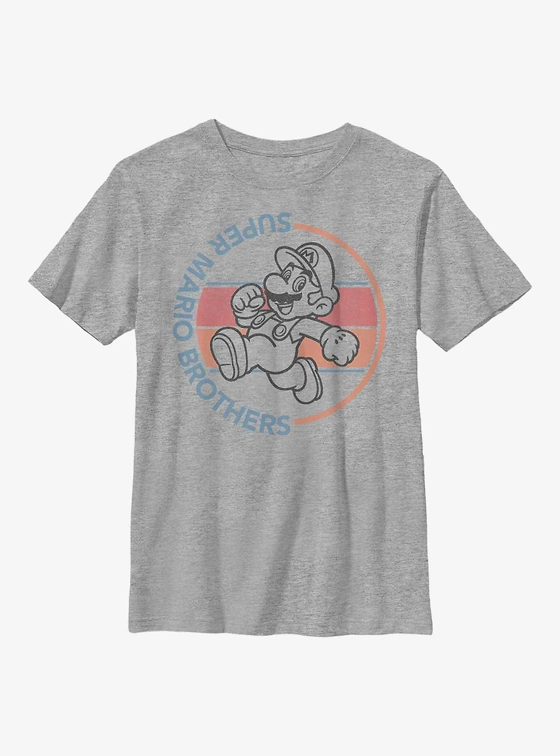 Nintendo Mario Retro Badge Youth T-Shirt