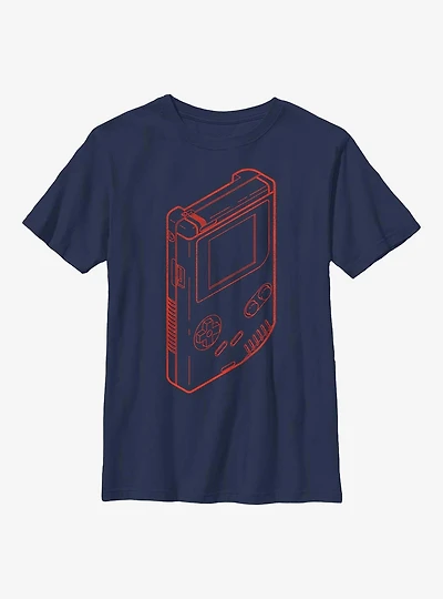 Nintendo Game Boy Outline Youth T-Shirt