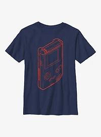 Nintendo Game Boy Outline Youth T-Shirt