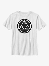 The Legend of Zelda Triforce Elements Logo Youth T-Shirt