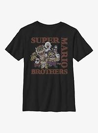 Nintendo Mario Vintage Baddies and Brothers Youth T-Shirt