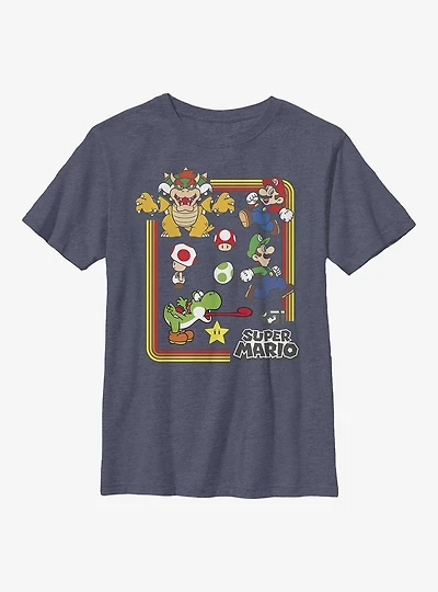 Nintendo Mario Character Group Youth T-Shirt
