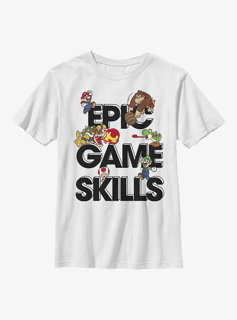 Nintendo Mario Epic Game Skills Youth T-Shirt