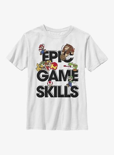 Nintendo Mario Epic Game Skills Youth T-Shirt