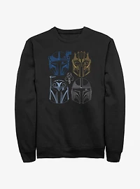 Star Wars The Mandalorian This Is Way Helmet Lineup Sweatshirt