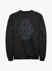 Star Wars The Mandalorian Mando Portrait Sweatshirt