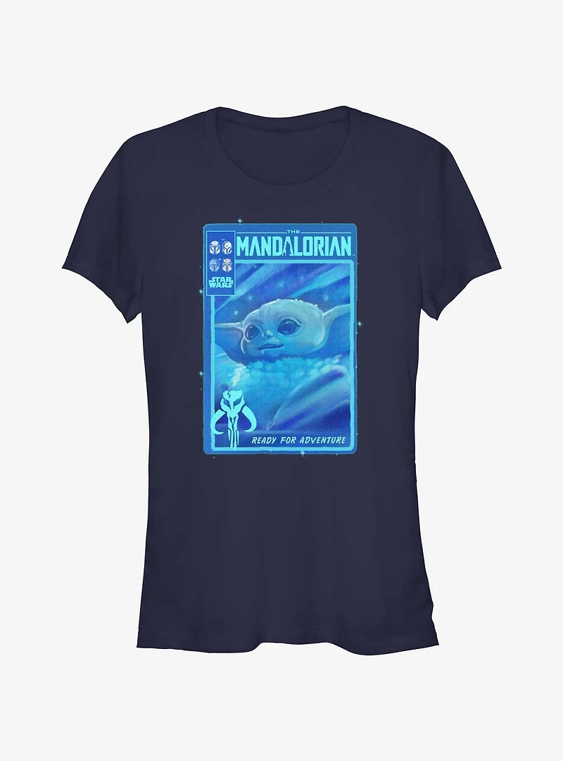Star Wars The Mandalorian Grogu Ready For Adventure Poster Girls T-Shirt