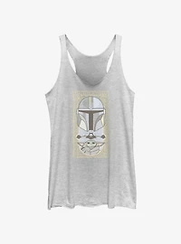 Star Wars The Mandalorian Grogu & Mando Clan Mudhorn Card Girls Tank