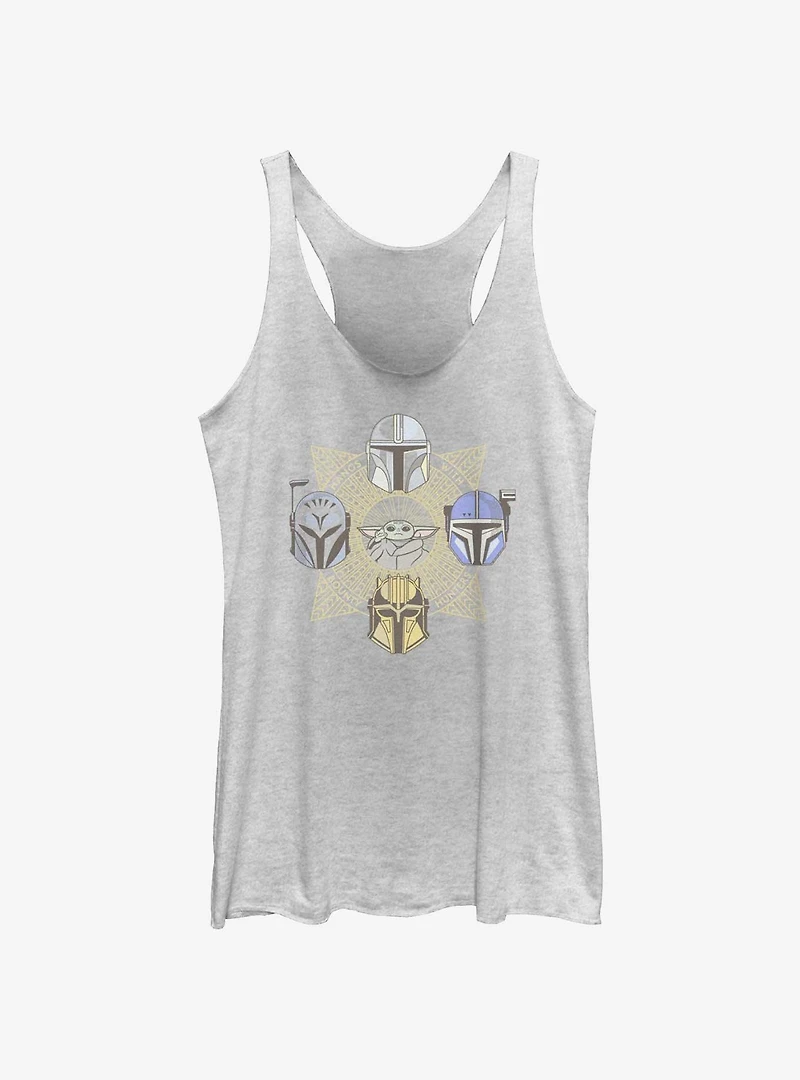 Star Wars The Mandalorian Grogu and Bounty Hunters Girls Tank