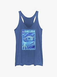 Star Wars The Mandalorian Grogu Ready For Adventure Poster Girls Tank