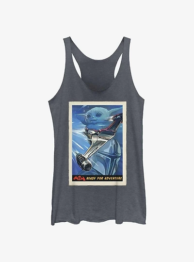 Star Wars The Mandalorian N-1 Starfighter Ready For Adventure Poster Girls Tank