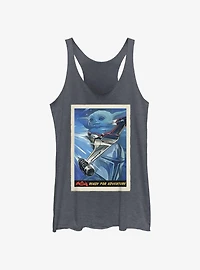 Star Wars The Mandalorian N-1 Starfighter Ready For Adventure Poster Girls Tank