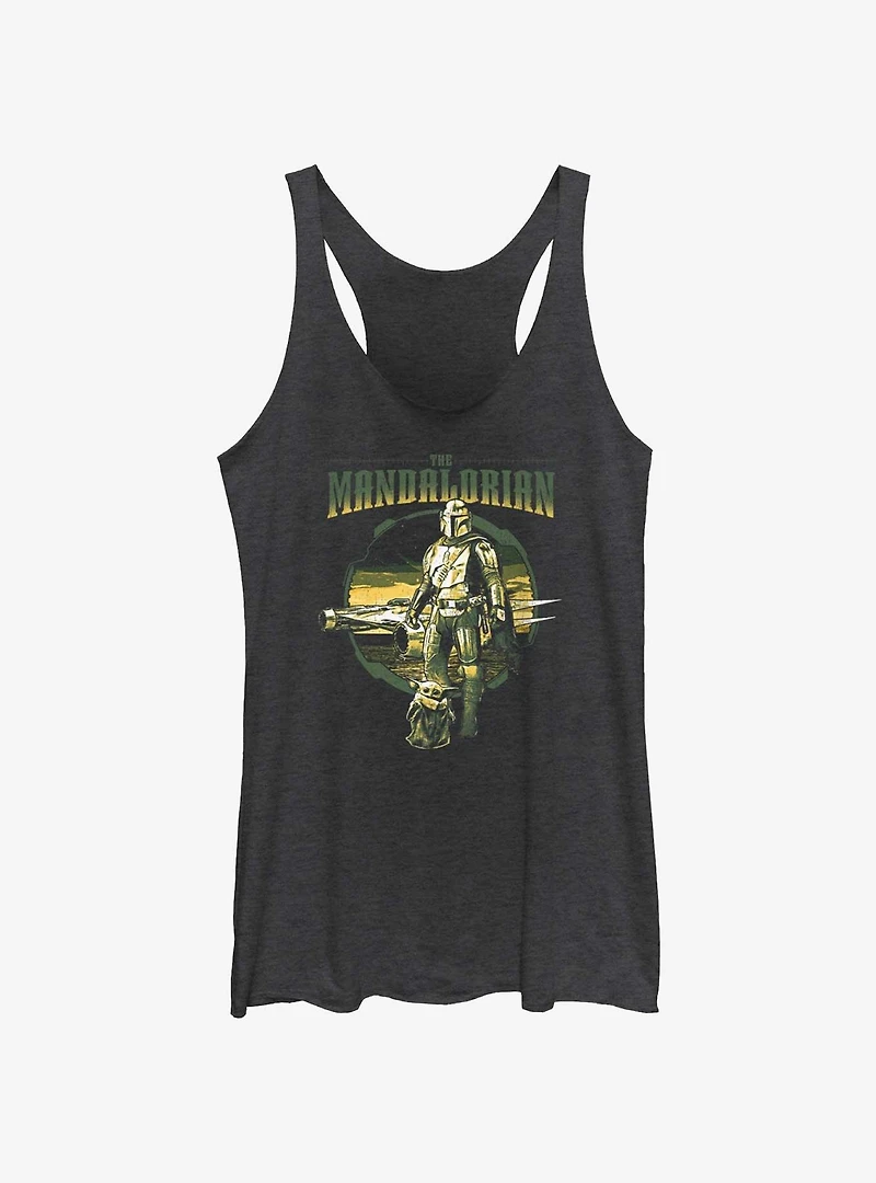 Star Wars The Mandalorian Grogu & Mando Together Again Girls Tank