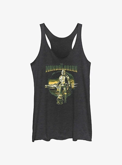 Star Wars The Mandalorian Grogu & Mando Together Again Girls Tank