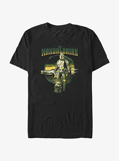 Star Wars The Mandalorian Grogu & Mando Together Again T-Shirt