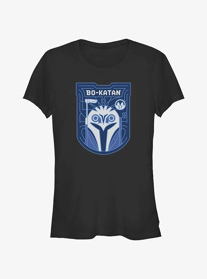 Star Wars The Mandalorian Bo-Katan Crest Girls T-Shirt