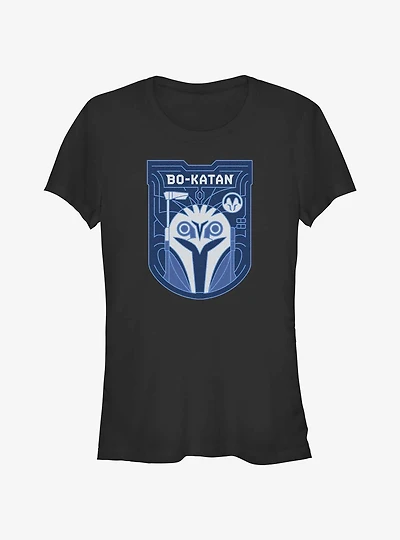 Star Wars The Mandalorian Bo-Katan Crest Girls T-Shirt