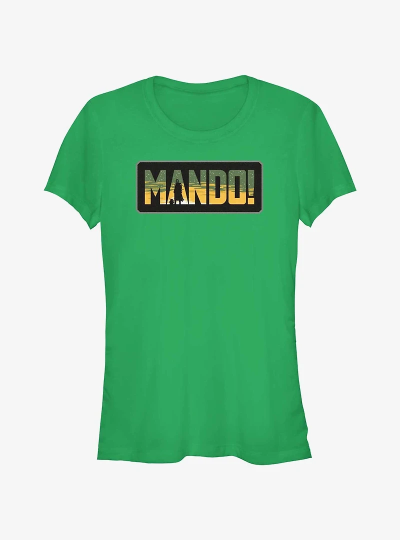 Star Wars The Mandalorian Mando Badge Girls T-Shirt