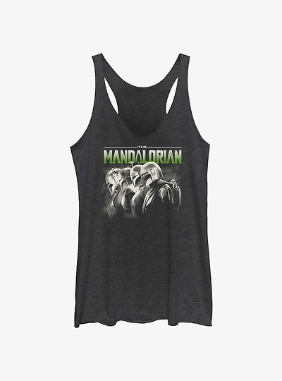 Star Wars The Mandalorian Grunge Mandalorians Lineup Girls Tank