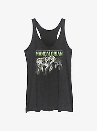Star Wars The Mandalorian Grunge Mandalorians Lineup Girls Tank