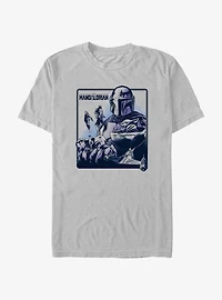 Star Wars The Mandalorian Galaxy's Warriors Poster T-Shirt