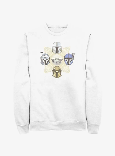 Star Wars The Mandalorian Grogu and Bounty Hunters Sweatshirt
