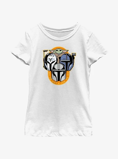 Star Wars The Mandalorian Bounty Hunters We've Got A Job To Do Youth Girls T-Shirt