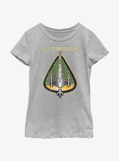 Star Wars The Mandalorian N-1 Starfighter Mod Youth Girls T-Shirt