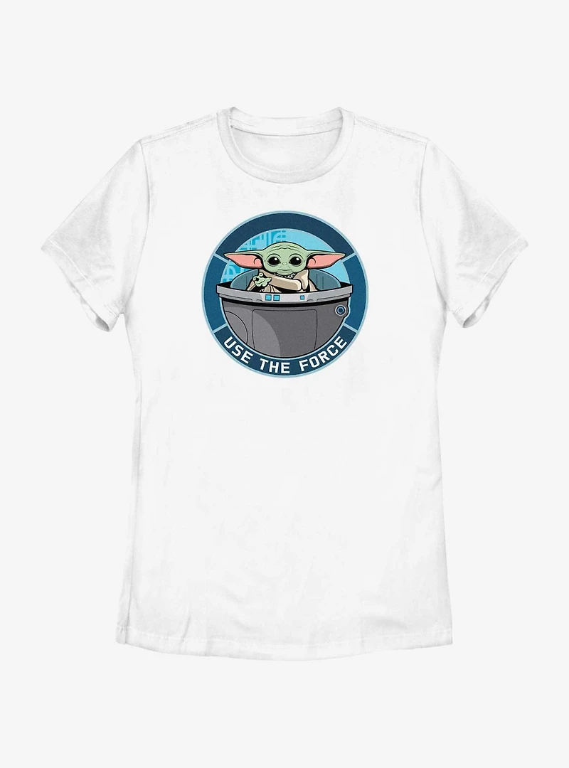 Star Wars The Mandalorian Grogu Use Force Womens T-Shirt