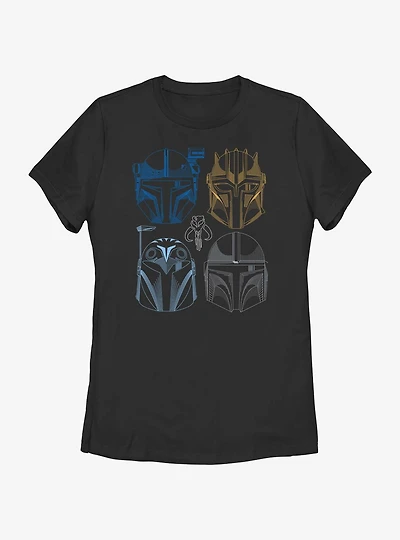 Star Wars The Mandalorian This Is Way Helmet Lineup Womens T-Shirt
