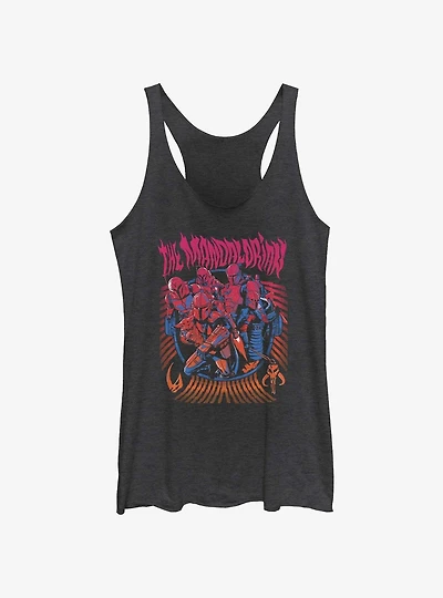 Star Wars The Mandalorian Banded Clans Mudhorn & Keldau Womens Tank Top